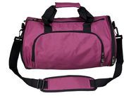 आरामदायक जलरोधक नायलॉन डफल बैग, गुलाबी महिला डफेल बैग दो साइड पॉकेट्स