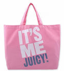 गुलाबी मुद्रित कैनवास ढोना बैग महिलाओं के लिए हैंडबैग महिलाओं सुपरमार्केट के लिए