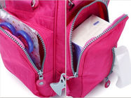 पॉलिएस्टर प्यारा बच्चा डायपर बैग रंग पारिस्थितिकी के अनुकूल लाभ गुलाब