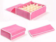 गुलाबी ऑरेंज गैर बुना मल्टी कम्पार्टमेंट भंडारण बक्से अंडरवियर
