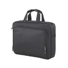 काले नायलॉन व्यापार कंप्यूटर बैग, Mens लैपटॉप ब्रीफ़केस 16 इंच कंप्यूटर बैग OEM