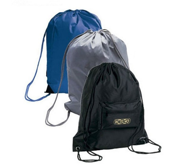काले / ब्लू / ग्रे प्रोमोशनल उपहार बैग पॉलिएस्टर Drawstring बैग