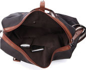 चमड़ा हैंडल के साथ पुरुषों के लिए निजीकृत विलासिता यात्रा डफेल बैग