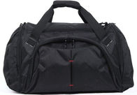 स्वनिर्धारित पोर्टेबल ब्लैक डफेल बैग सामान फैशनेबल 600 डी पॉलिएस्टर सामग्री