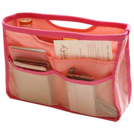 420D पॉलिएस्टर साफ कॉस्मेटिक बैग यात्रा के लिए मल्टीफ़ंक्शन 420D पॉलिएस्टर लेपित